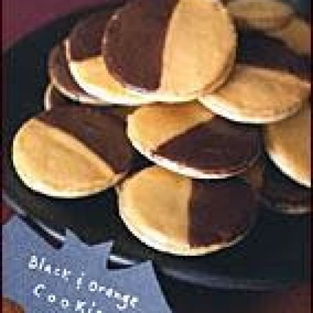 Black-and-Orange Cookies