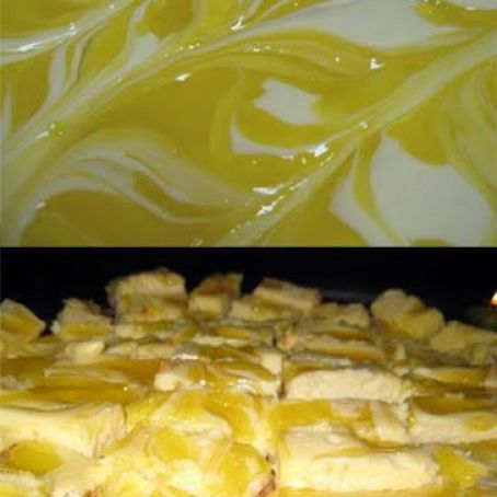 Lemon Ripple Cheesecake Bars