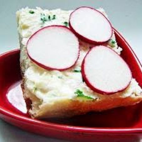 Radishes with Herb Butter and Salt