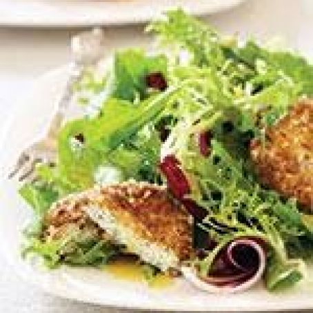 Herbed Baked Goat Cheese Salad