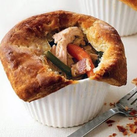 Chicken Pot Pies with Bacon and Marjoram
