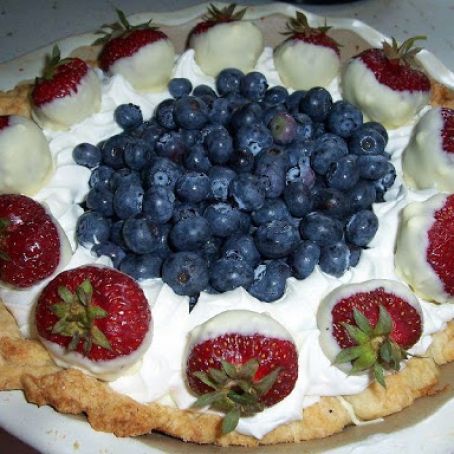 Red, White, and Blueberry Pie