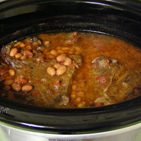 Crock Pot Mexican Roast & Pinto Beans