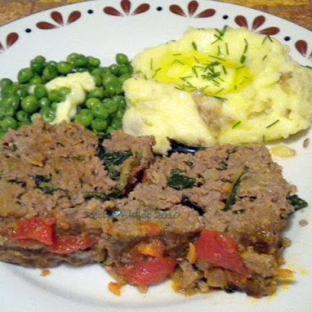Confetti Meatloaf with Tomato Jam