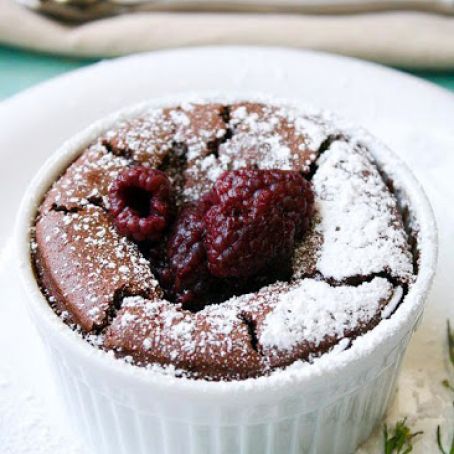 Light and Springy Chocolate Souffles