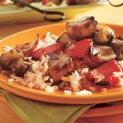 Grilled Bourbon-Glazed Beef Kabobs