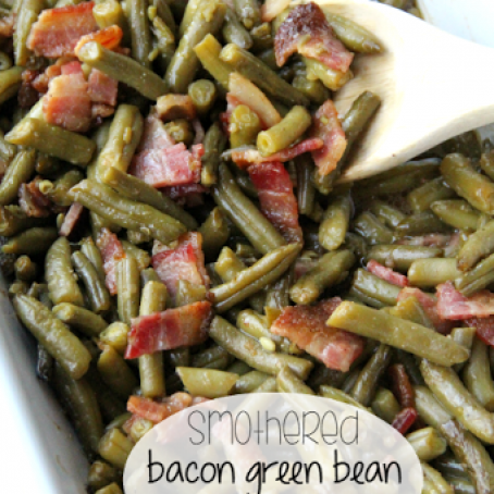 Smothered Bacon Green Bean Casserole