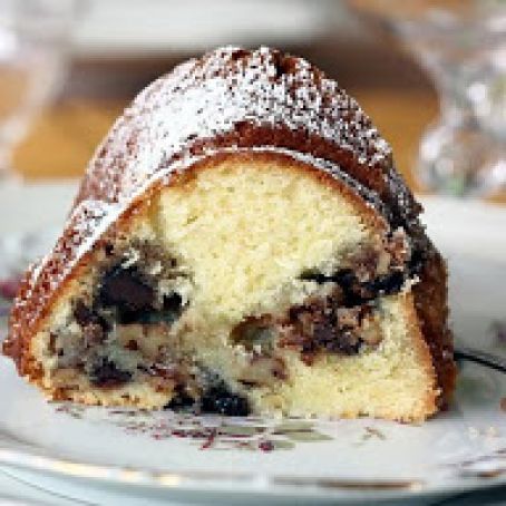 Nutty, Chocolaty, Swirly Sour Cream Bundt Cake