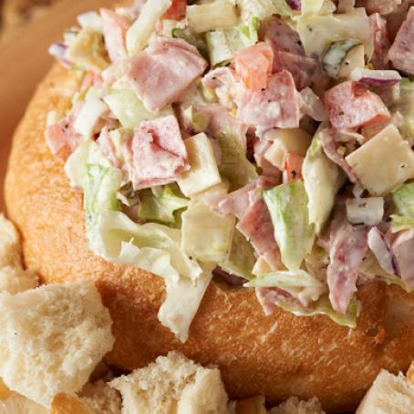 Hoagie Dip in a Bread Bowl