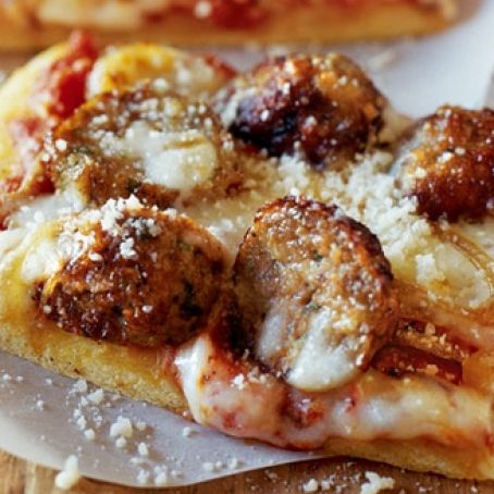 Meatball Pizza