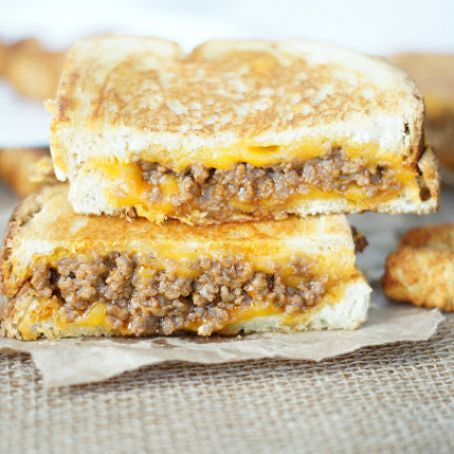 Sloppy Joe Grilled Cheese Sandwiches