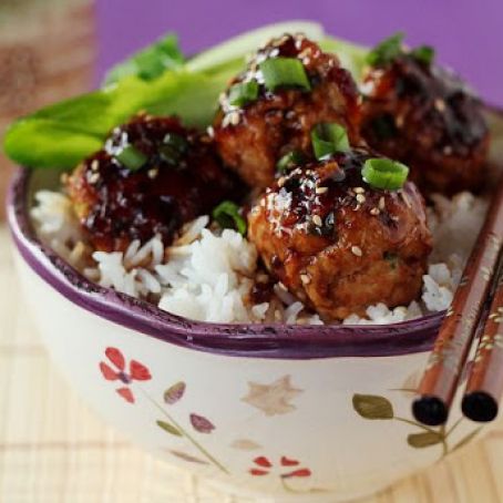 Spicy, Sticky, Sweet, Asian Meatballs