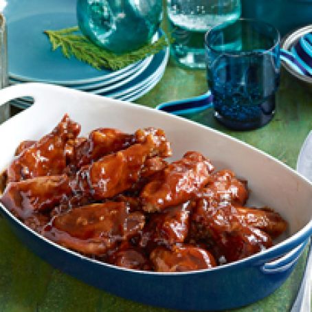 Saucy Slow-Cooker Party Wings