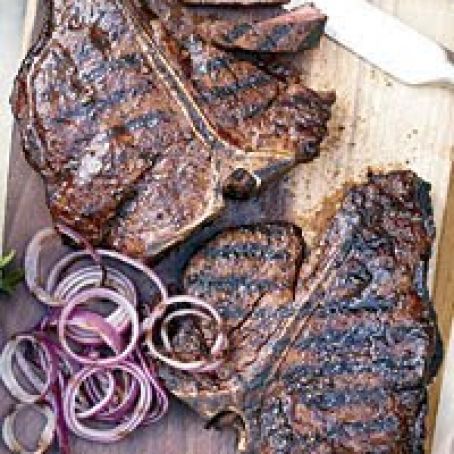 Spice-Rubbed T-Bone Steaks