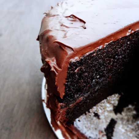 Chocolate Buttermilk Cake - A Beautiful Mess