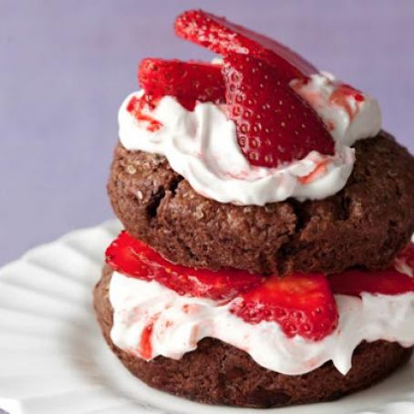 Easy Chocolate Strawberry Shortcakes