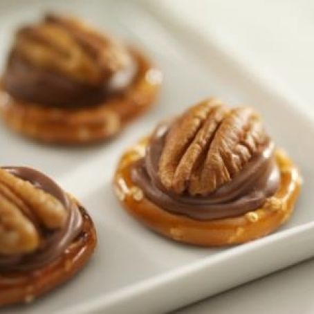 Rolo Pretzel Pecan Treats