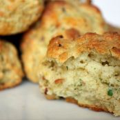 SCONE - Cheddar, Bacon, and Chive Biscuits