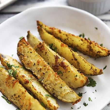 Baked Garlic Parmesan Potato Wedges