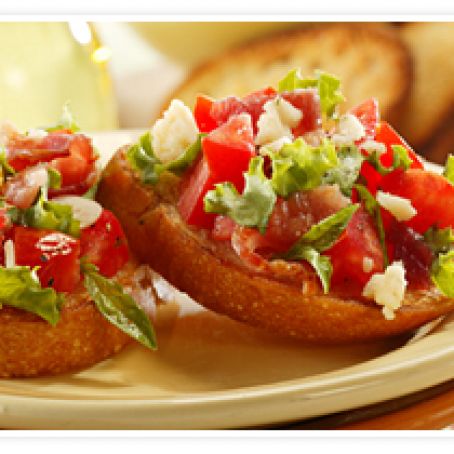 Bacon, Lettuce and Tomato Bruschetta