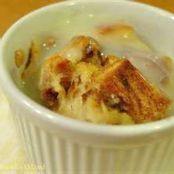 Bread Pudding with Bourbon Creme Anglaise