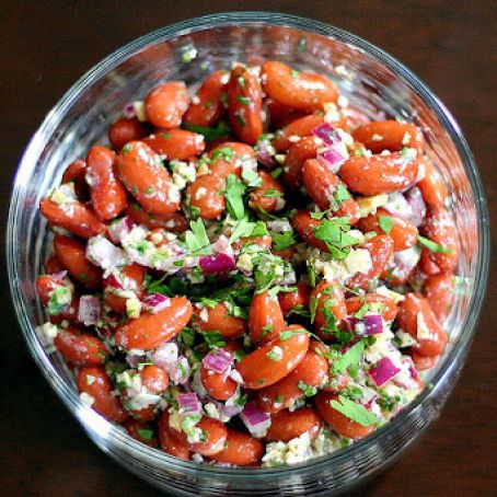 Kidney Bean Salad with Walnuts and Cilantro