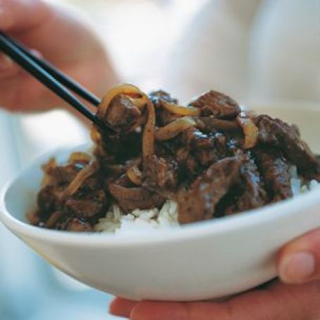 Beef with Ginger and Caramelized Onions