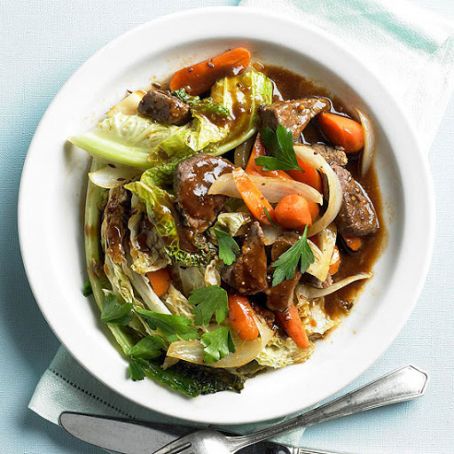 Stout, Beef and Cabbage Stir-Fry