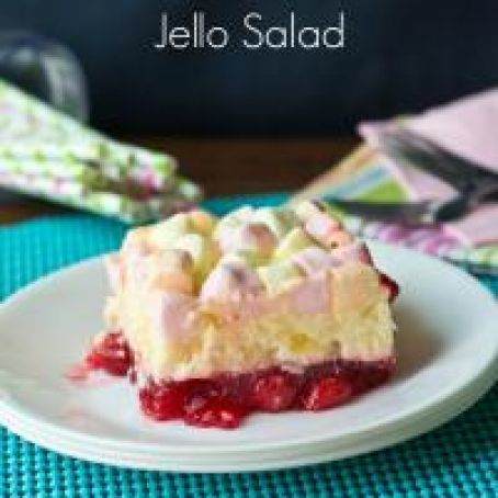 Cherry Pineapple Marshmallow Jello Salad