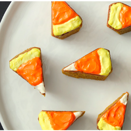 Candy Corn Pumpkin Blondies