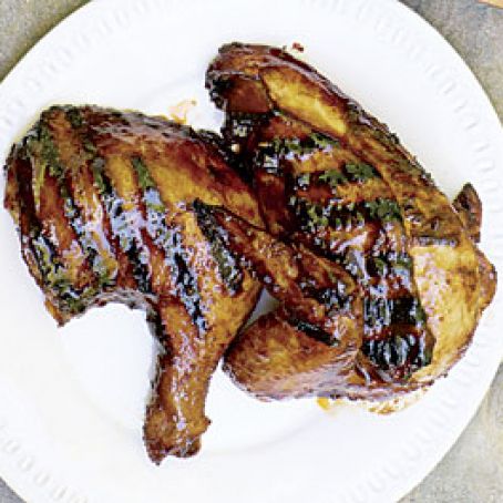 Five-Spice Grilled Chicken with Hoisin-Maple Glaze