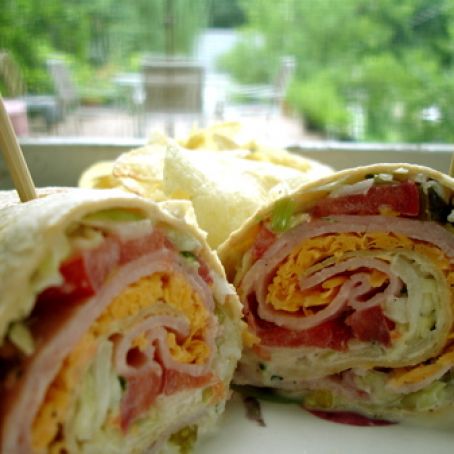 Crunchy Ham Wraps