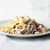 Creamy Pappardelle with Leeks and Bacon