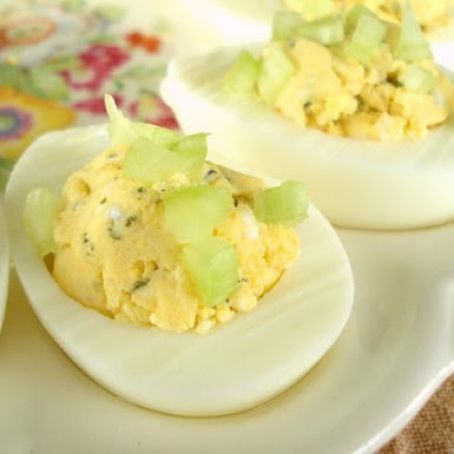 Buffalo Style Stuffed Eggs