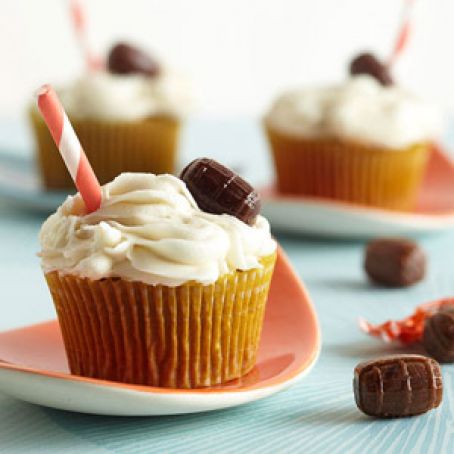 Root Beer Float Cupcakes