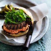 BLT Burger with Garlicky Mayonnaise