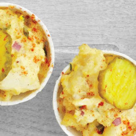 Eggy Potato Salad with Pickles