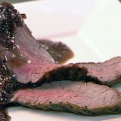 Grilled Flank Steak with Shallot and Red Wine Sauce