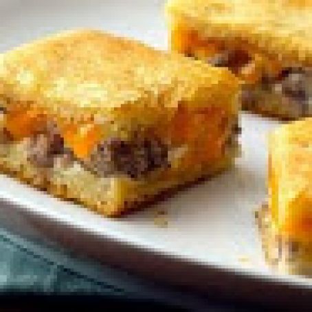 Sausage and Cheese Crescent Squares