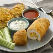 Cheese-Stuffed Buffalo Chicken Rolls