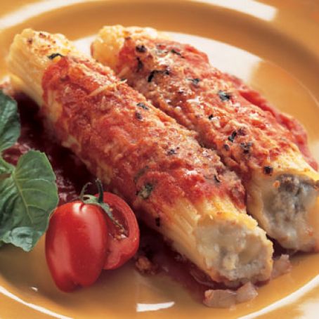 Sausage and Cheese Manicotti