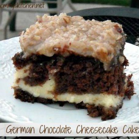 German Chocolate Cheesecake Cake