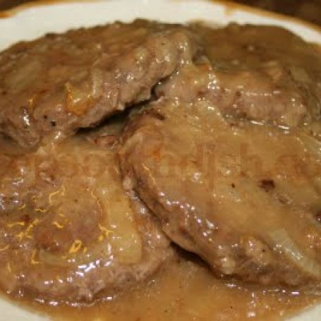 Hamburger Steak with Creamy Onion Gravy