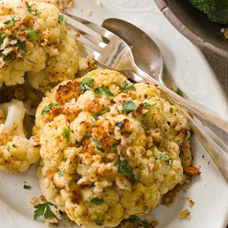 Spicy Honey Roasted Cauliflower