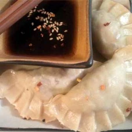 Meatless Meat-filled Pot Stickers (Vegan)