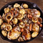 Vinegar Braised Chicken And Mushrooms