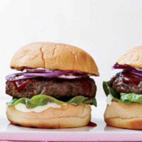 Cheesy Burgers with Soy-Spiked Ketchup