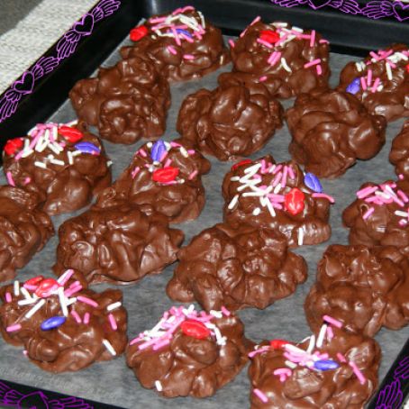 Chocolate Covered Nut Clusters (Slow Cooker)