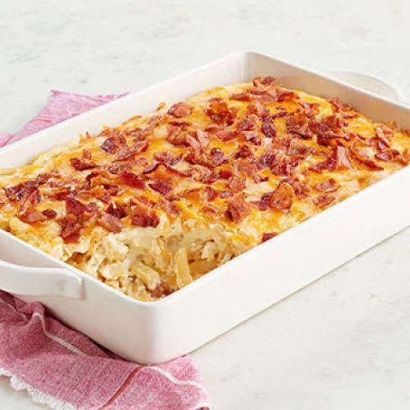 Loaded Shoestring Potato Bake