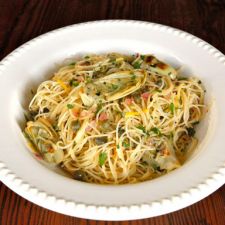 Lemon Butter Pasta with Artichokes & Capers